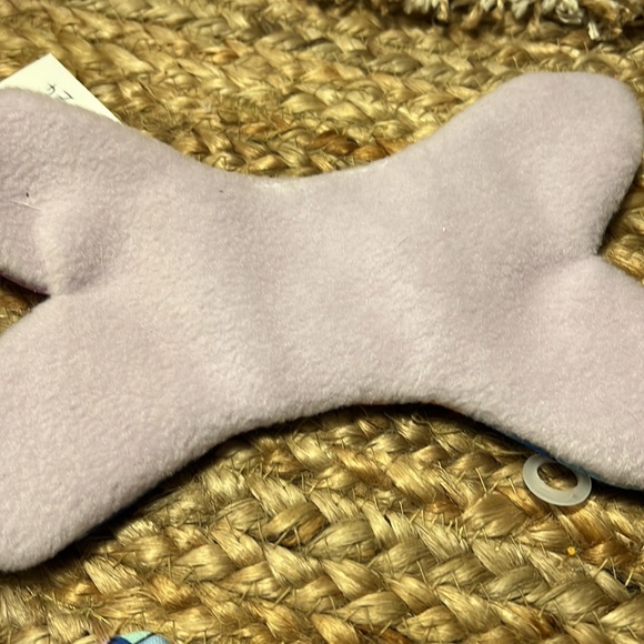 Handmade bow on pin handmade  crinkle toy bone handmade purse for your pets - Picture 4 of 6